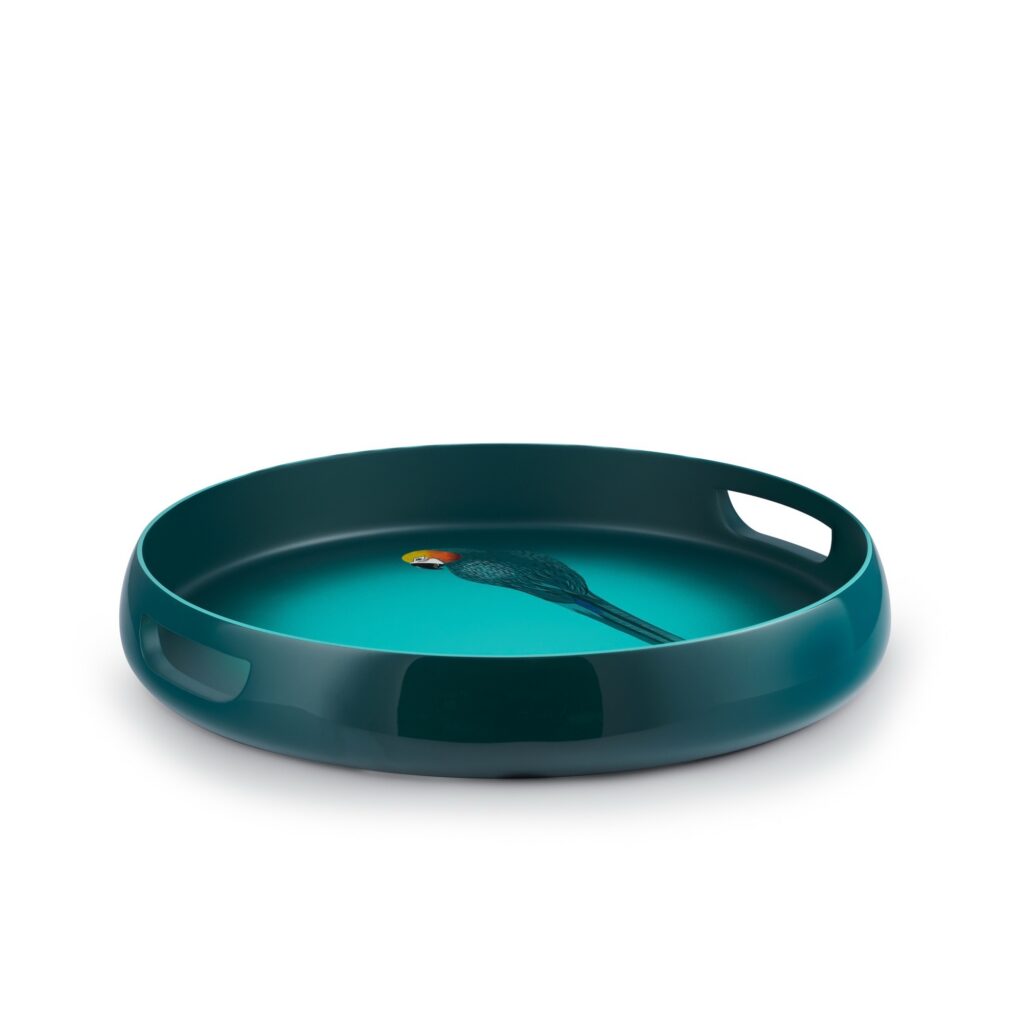 Exotic round tray