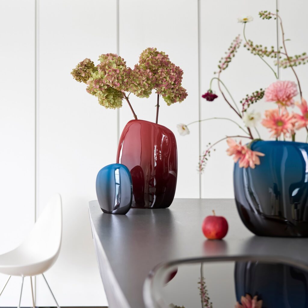 Halong vase set with tray